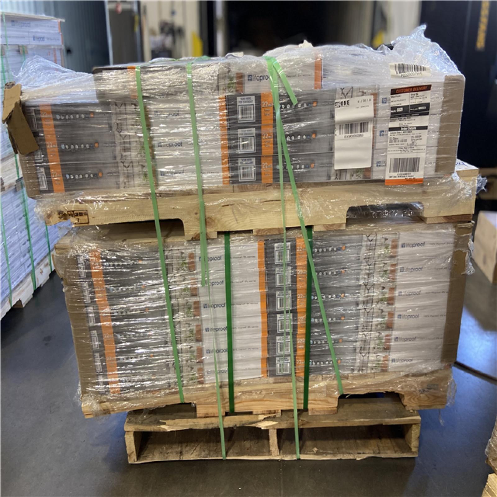 DALLAS LOCATION - Lifeproof Overlook Slate 22 MIL x 11.9 in. W x 23.8 in. L Click Lock Waterproof Vinyl Tile Flooring (17.7 sqft/case) 38 CASES
