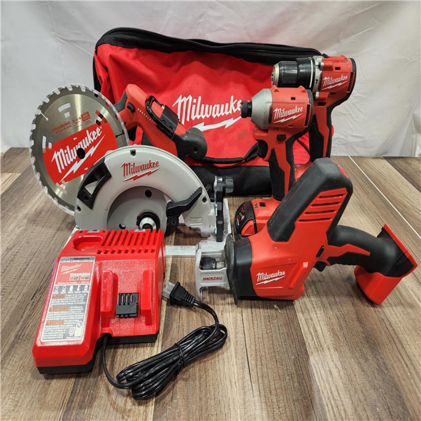AS-IS- Milwaukee M18 4-Tool Combo Kit
