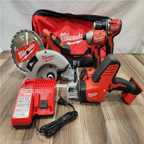 AS-IS- Milwaukee M18 4-Tool Combo Kit