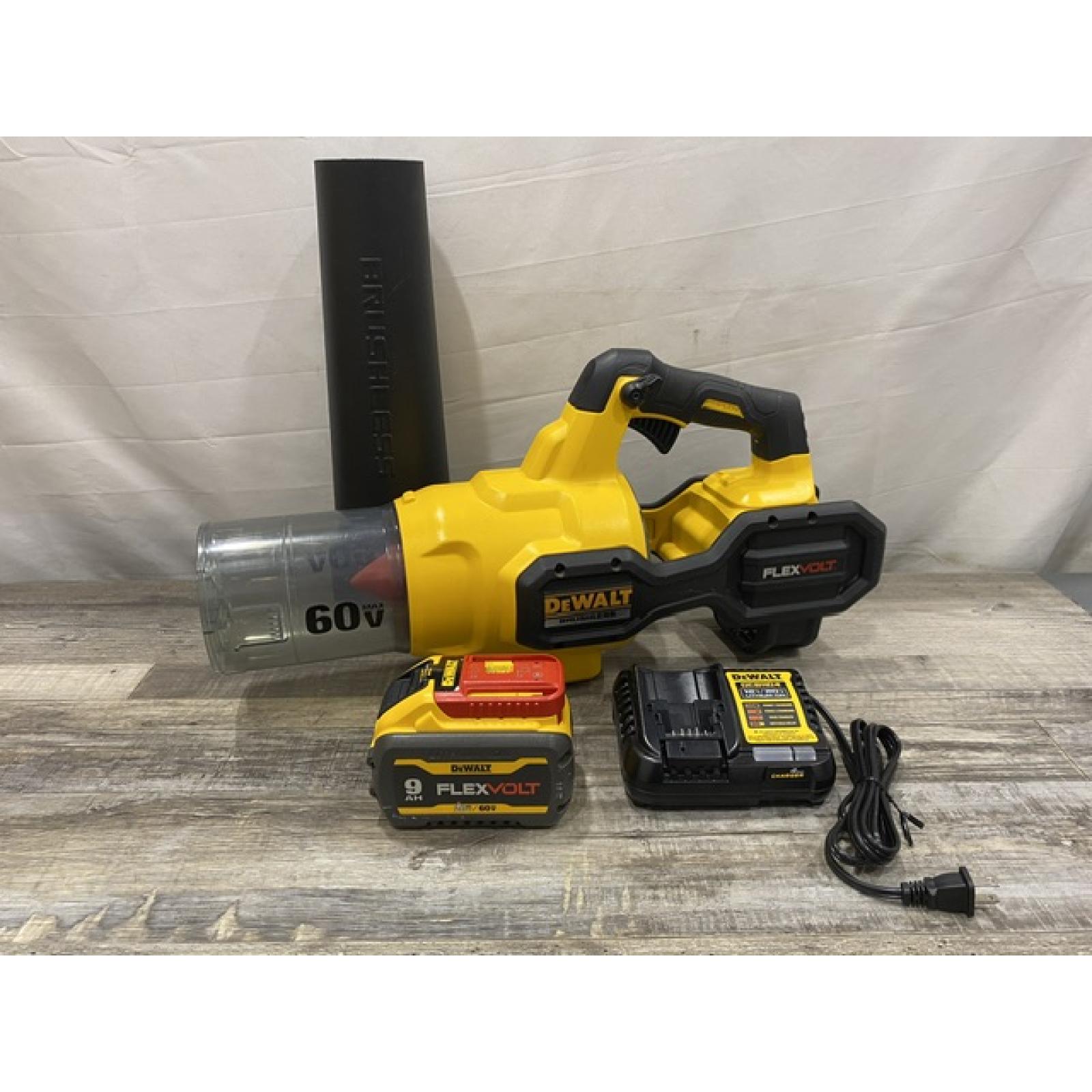 AS-IS DEWALT FLEXVOLT 60V MAX 125 MPH 600 CFM Brushless Cordless Battery Powered Blower Kit