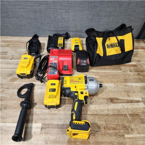 Houston Location AS-IS Milwaukee Batteries and Charger and DEWALT and Batteries QTY/3 with Chargers QTY/3