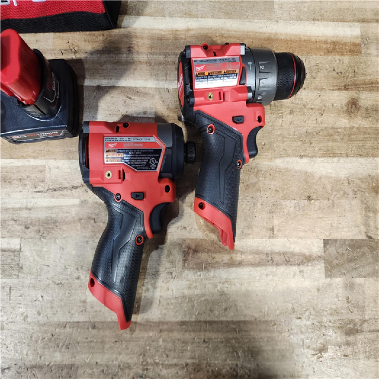 HOUSTON LOCATION - AS - IS Milwaukee FUEL 12-Volt Lithium-Ion Brushless Cordless Hammer Drill and Impact Driver Combo Kit