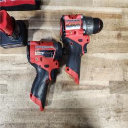 HOUSTON LOCATION - AS - IS Milwaukee FUEL 12-Volt Lithium-Ion Brushless Cordless Hammer Drill and Impact Driver Combo Kit