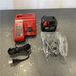 AS-IS - Milwaukee M18 18V Lithium-Ion 3/8 in. X 75 Ft. Cable Cordless Drain Cleaning Drum Machine Kit