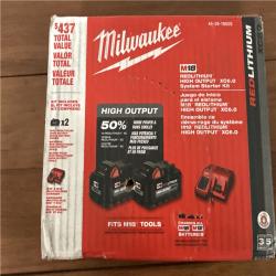 California NEW Milwaukee Red Lithium Starter Kit  includes (2) Batteries & Charger