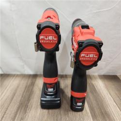 AS-IS- Milwaukee 12V Brushless Hammer Drill and Impact Driver Combo Kit