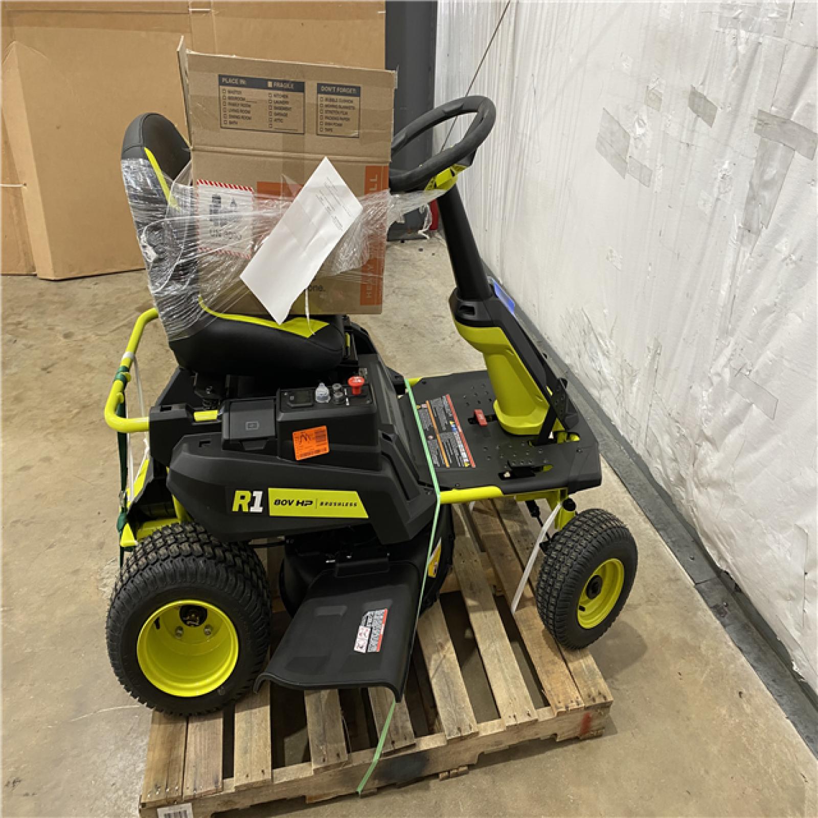 Houston Location - AS-IS Ryobi 80V HP Brushless 30in. Riding Lawn Mower