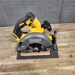 HOUSTON LOCATION - AS-IS Dewalt FLEXVOLT 60-Volt MAX Lithium-Ion Cordless Brushless 7-1/4 in. Circular Saw (Tool-Only)