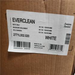 Phoenix NEW American Standard EverClean 60 in. x 36 in. Rectangular Soaking Bathtub with Reversible Hand Drain in White
