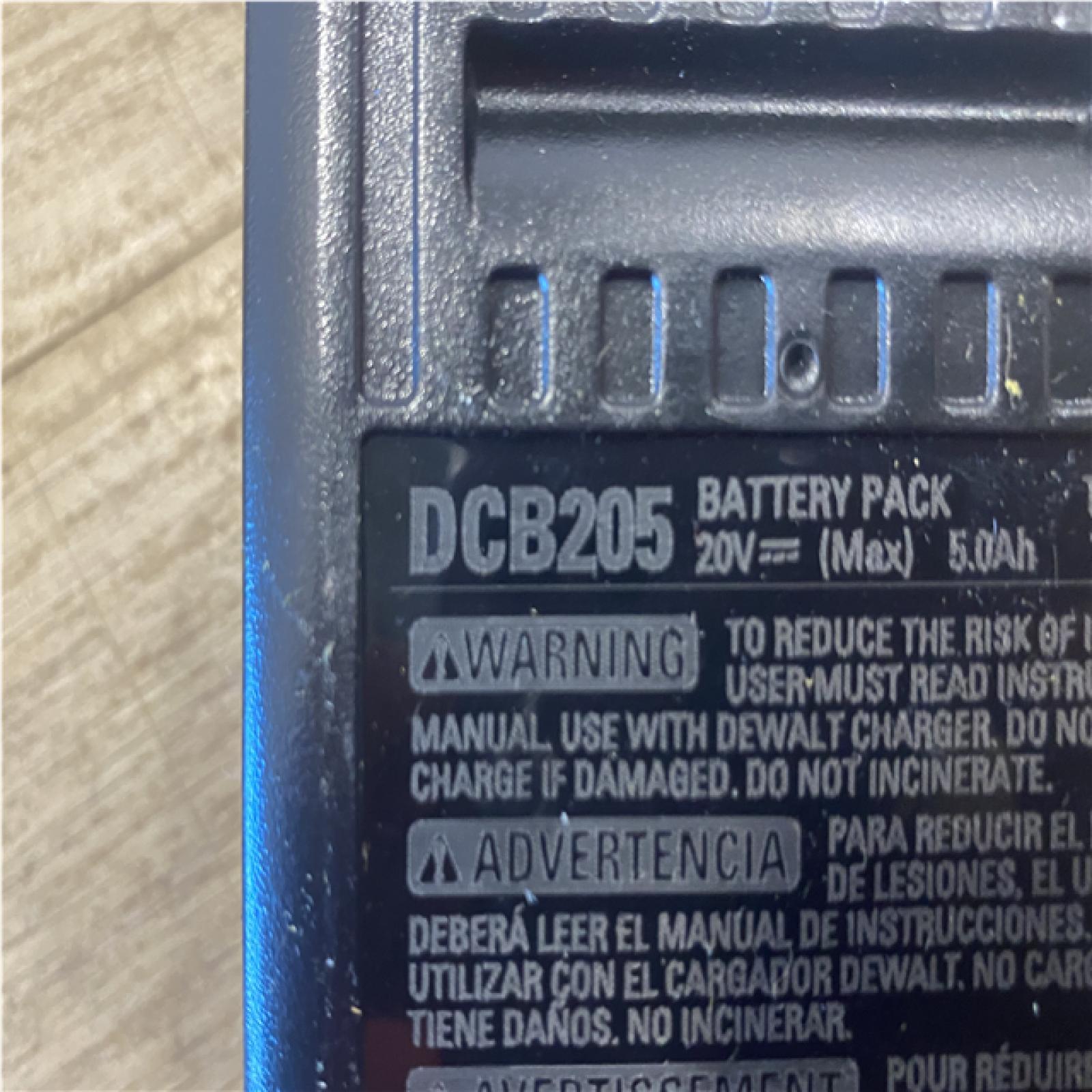 AS-IS DEWALT 20V MAX Lithium-Ion Battery Kit with 5.0Ah and 2.0Ah Battery and Charger