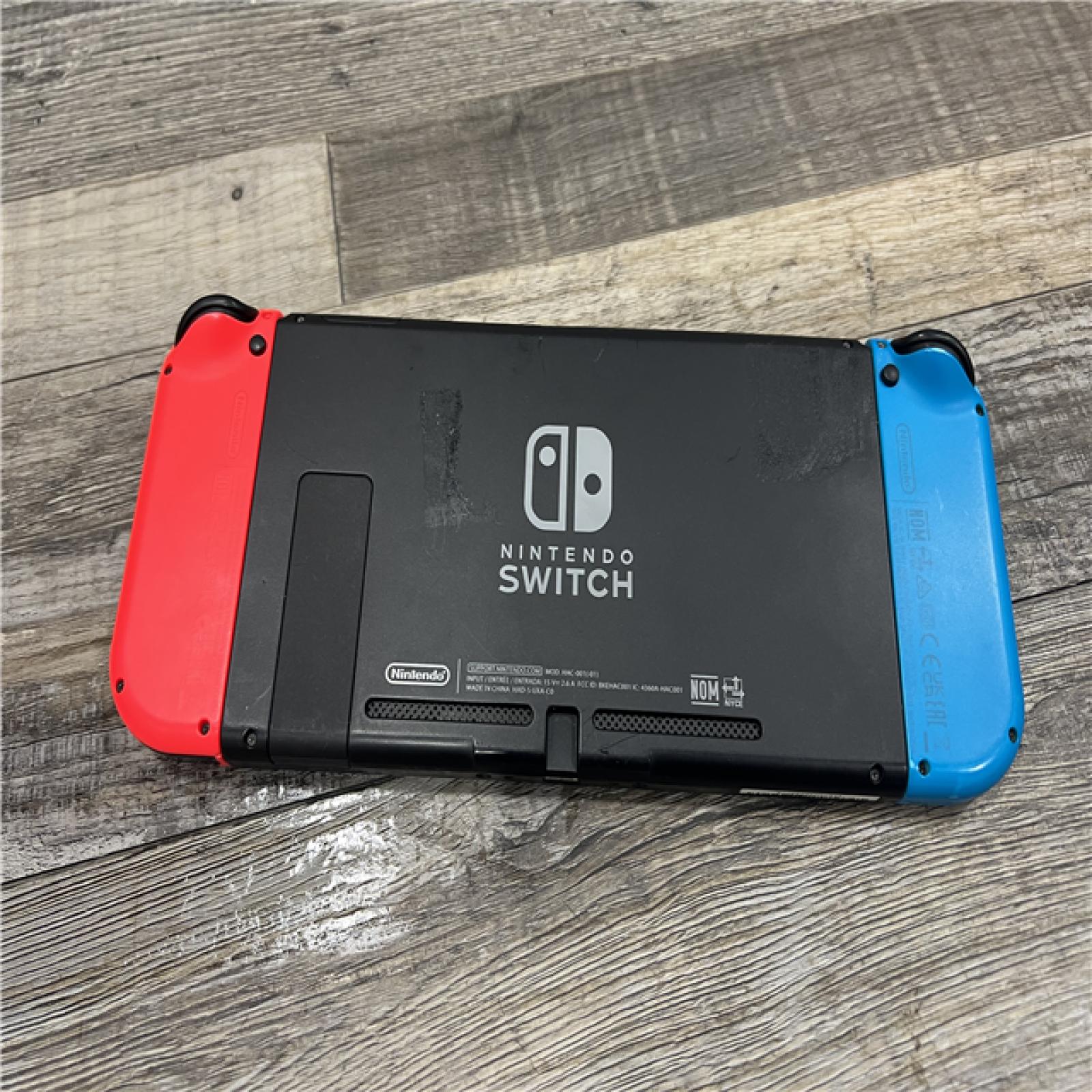 AS-IS Nintendo Switch -Neon Blue Joy-Con & Neon Red
