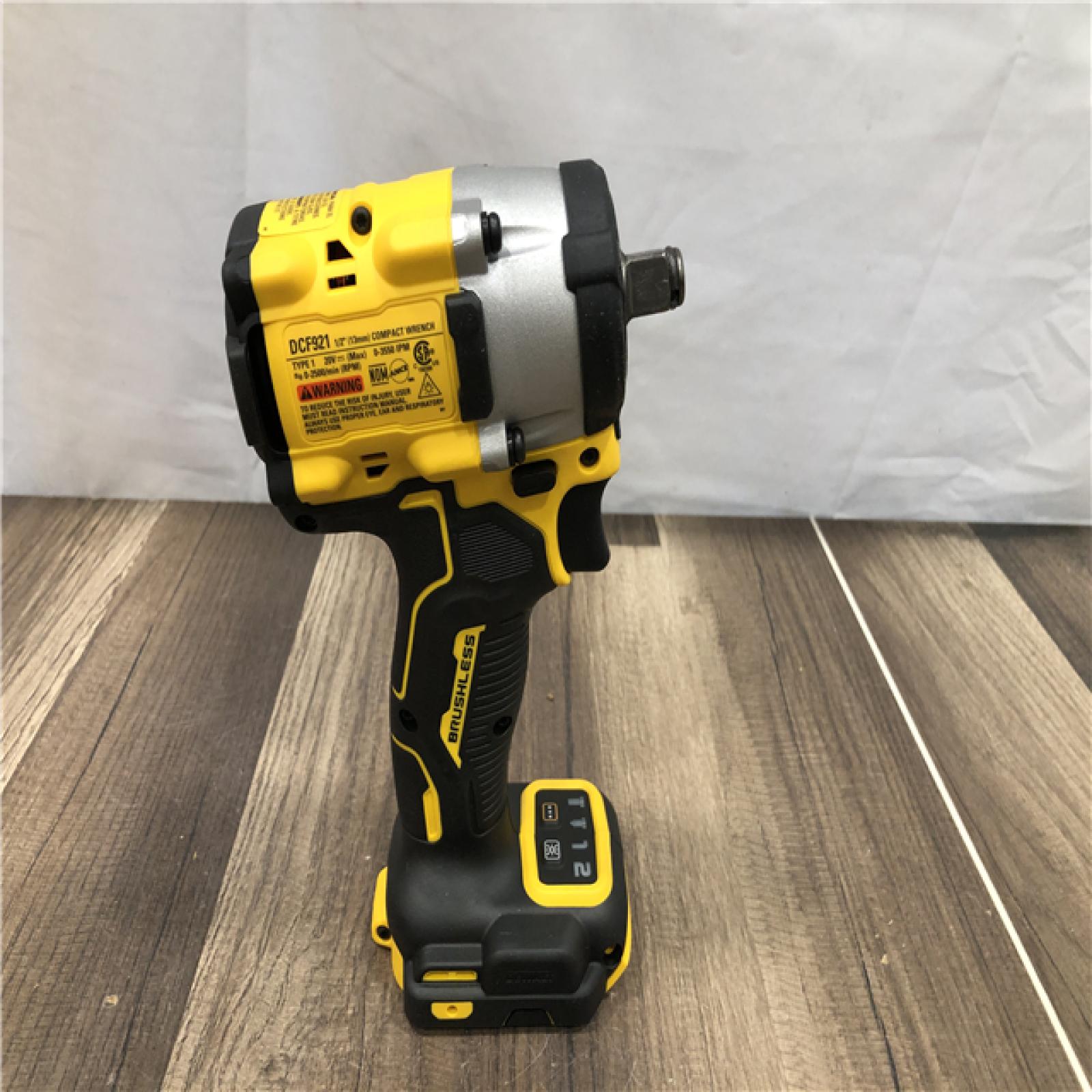 AS-IS DEWALT ATOMIC 20V MAX Cordless Brushless 1/2 in. Variable Speed Impact Wrench (Tool Only)