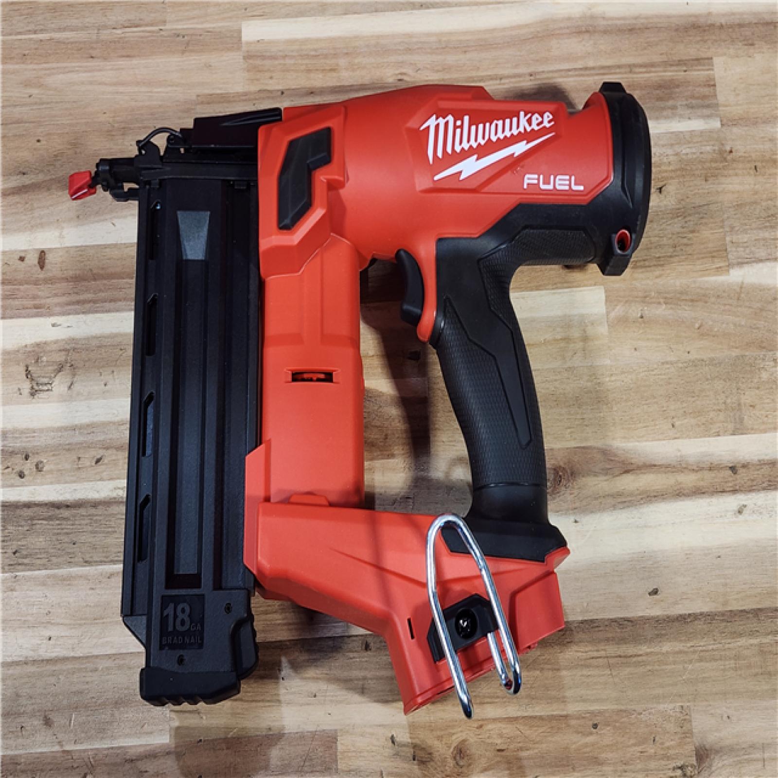 HOUSTON LOCATION - AS-IS Milwaukee  FUEL 18-Volt Lithium-Ion Brushless Cordless Gen II 18-Gauge Brad Nailer (Tool-Only)