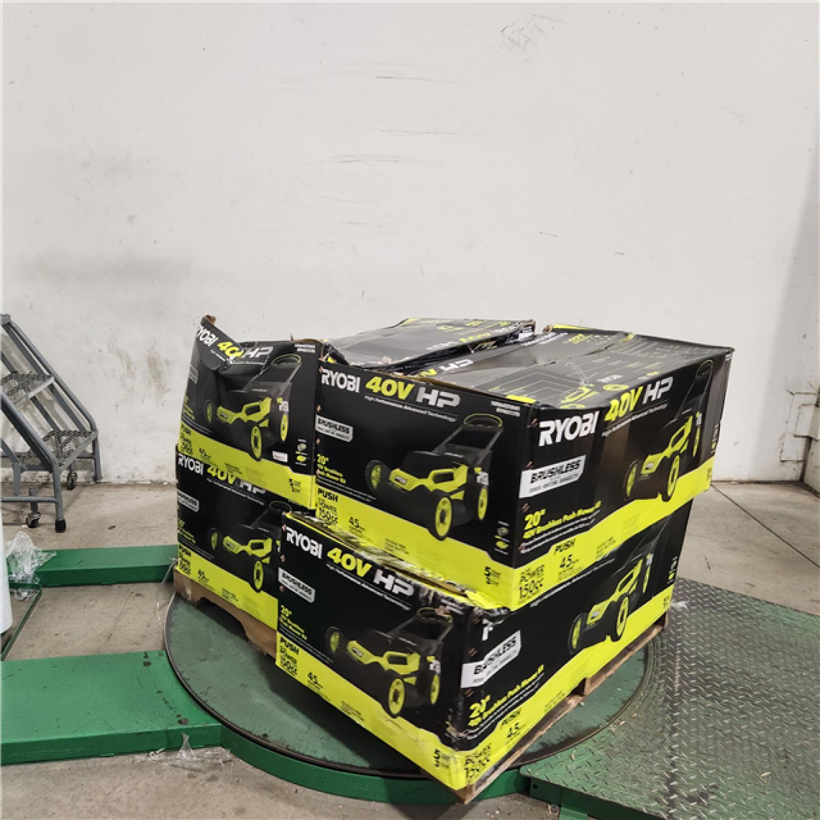 Dallas Location - As-Is RYOBI 40V  20 in. Cordless Battery Lawn Mower with 6.0 Ah Battery and Charge-Like New Condition- Lot Of 4)