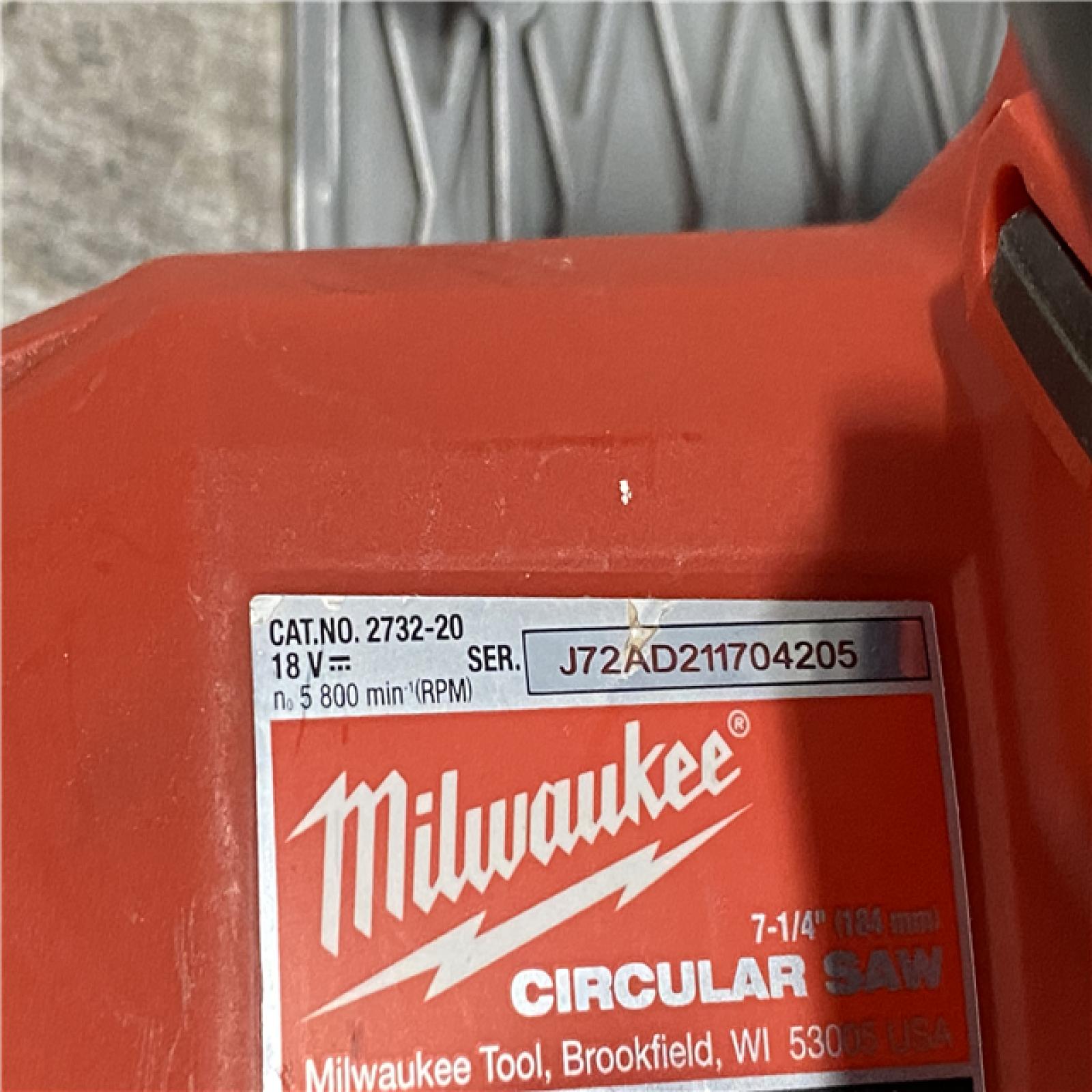 AS-IS Milwaukee FUEL 18V Lithium-Ion Brushless Cordless 7-1/4 in. Circular Saw (Tool-Only)