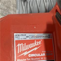 AS-IS Milwaukee FUEL 18V Lithium-Ion Brushless Cordless 7-1/4 in. Circular Saw (Tool-Only)
