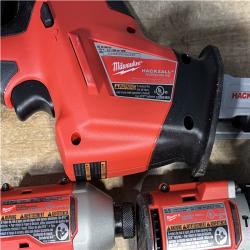 Houston Location AS-IS Milwaukee 18-Volt Lithium-Ion Brushless Cordless (4-Tool) Combo Kit