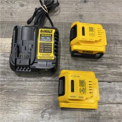 AS-IS DEWALT 20V MAX Lithium-Ion Battery Kit with 5.0Ah and 2.0Ah Battery and Charger