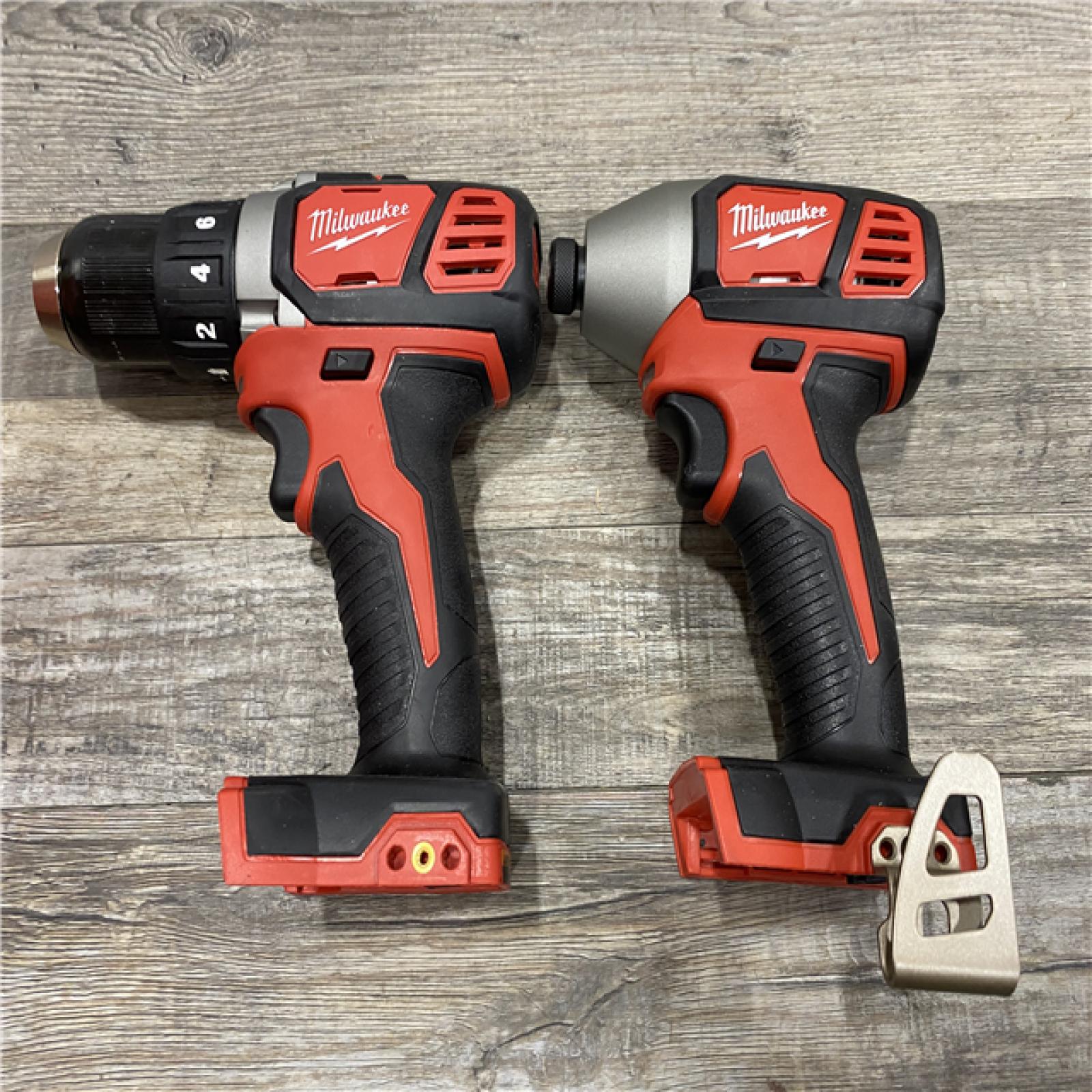 AS-IS Milwaukee 18V Lithium-Ion Cordless Drill Driver/Impact Driver Combo Kit