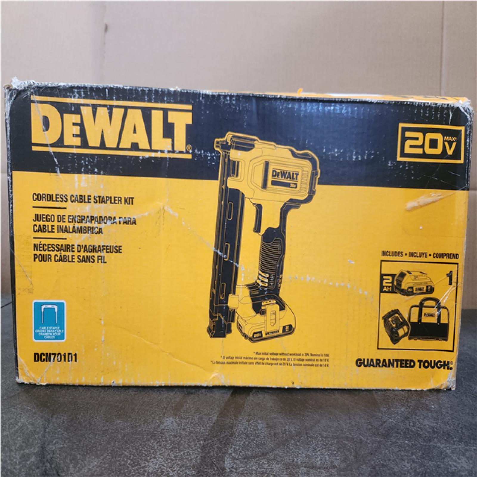 Phoenix NEW DEWALT 20V MAX Lithium-Ion Cordless Cable Stapler with 2.0Ah Battery, Charger and Bag