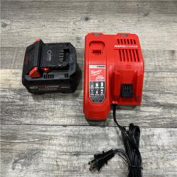 AS-IS Milwaukee 18-Volt Lithium-Ion REDLITHIUM FORGE Starter Kit with 8.0Ah Battery and Rapid Charger