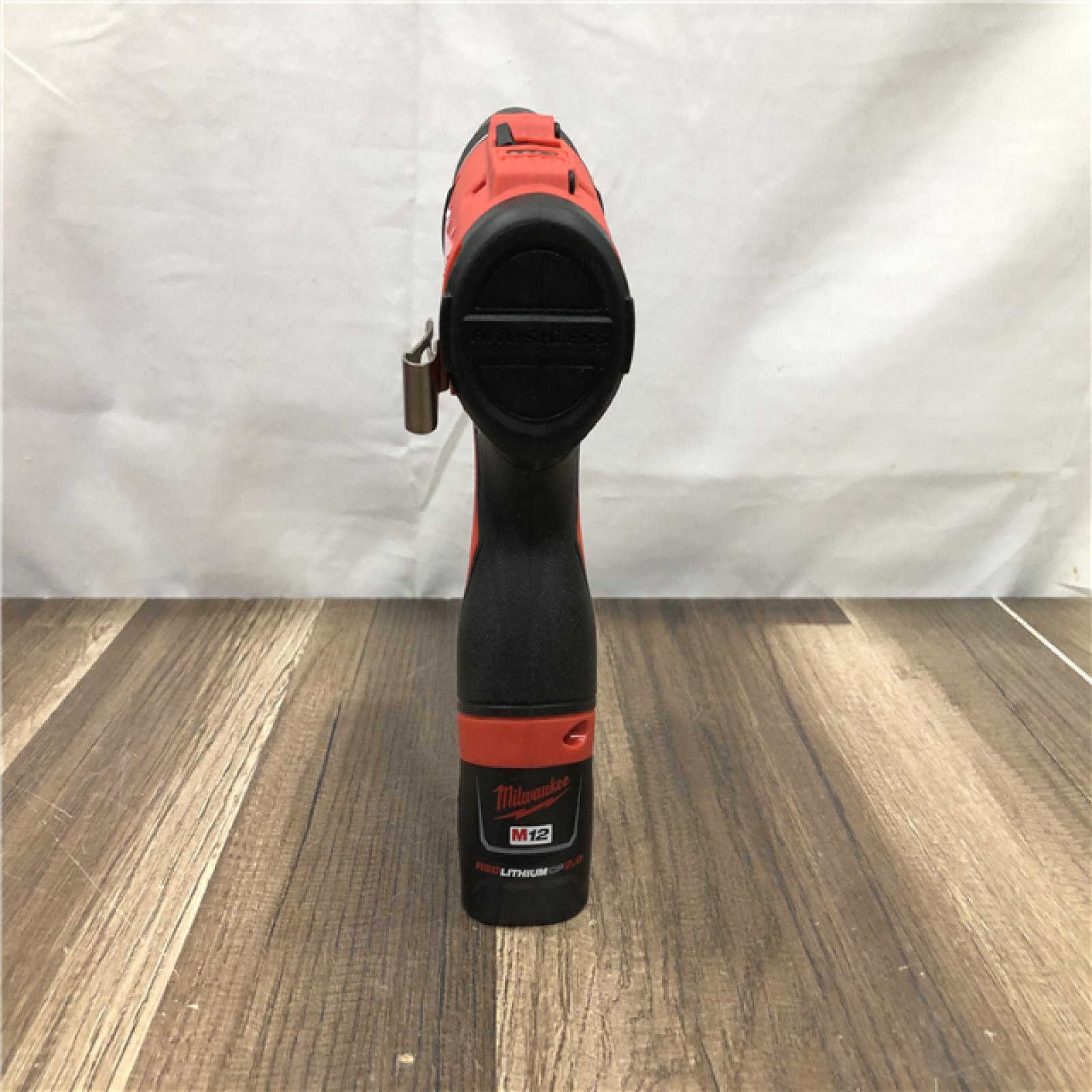 AS-IS Milwaukee 12-Volt Lithium-Ion Brushless Cordless Subcompact Brushless Drill Driver Kit