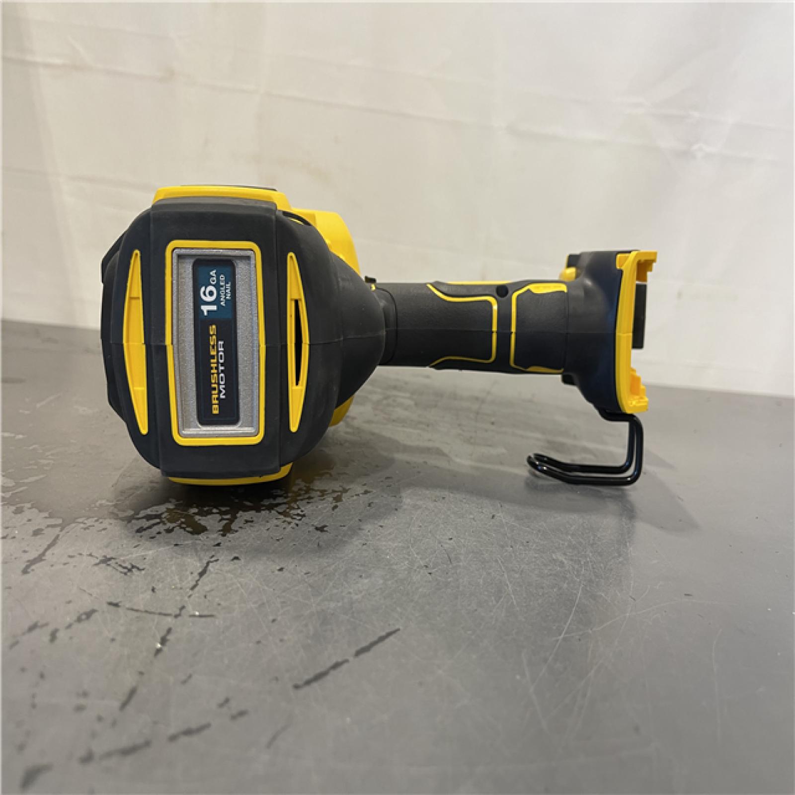 AS-IS- DEWALT 20V MAX XR Lithium-Ion Electric Cordless 16-Gauge Angled Finishing Nailer (Tool Only)