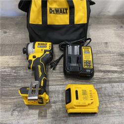 AS-IS DEWALT Atomic 20V Max Lithium-Ion Brushless Cordless Compact 1/4 in. Impact Driver Kit