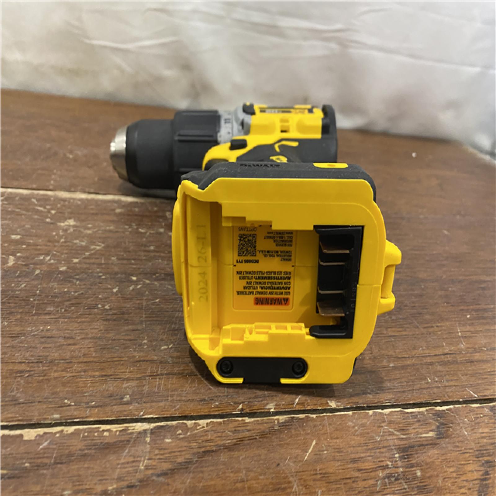 AS-IS DEWALT 20V MAX XR Hammer Drill and ATOMIC Impact Driver 2 Tool Cordless Combo Kit with (2) 4.0Ah Batteries, Charger, and Bag