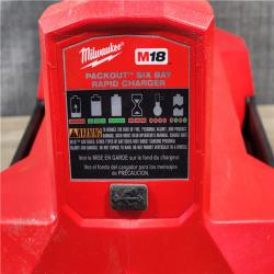 HOUSTON LOCATION - AS-IS Milwaukee M18 Packout Six Bay Rapid Charger (TOOL ONLY)