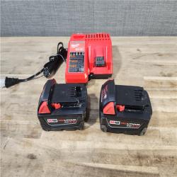 HOUSTON LOCATION - AS-IS MILWAUKEE 2 TOOL COMBO KIT W/ (2) BATTERY & CHARGER