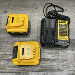 AS-IS DEWALT 20V MAX Lithium-Ion Starter Kit with 4.0 Ah and 5.0 Ah Batteries and Charger