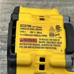 AS-IS DEWALT Atomic 20V Lithium-Ion Cordless Compact 1/2 in. Drill/Driver Kit