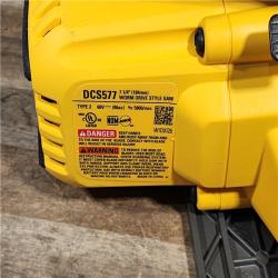HOUSTON LOCATION - AS-IS (APPEARS LIKE NEW) DEWALT FLEXVOLT 60V MAX Cordless Brushless 7-1/4 in. Wormdrive Style Circular Saw (Tool Only)