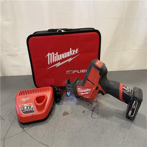 AS-IS - Milwaukee M12 FUEL 12-Volt Lithium-Ion Brushless Cordless HACKZALL Reciprocating Saw Kit