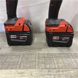 AS-IS Milwaukee  FUEL 18V Lithium-Ion Brushless Cordless Hammer Drill and Impact Driver Combo Kit