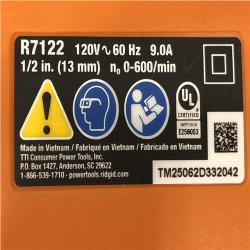 AS-IS 9 Amp Corded 1/2 in. Spade Handle Mud Mixer