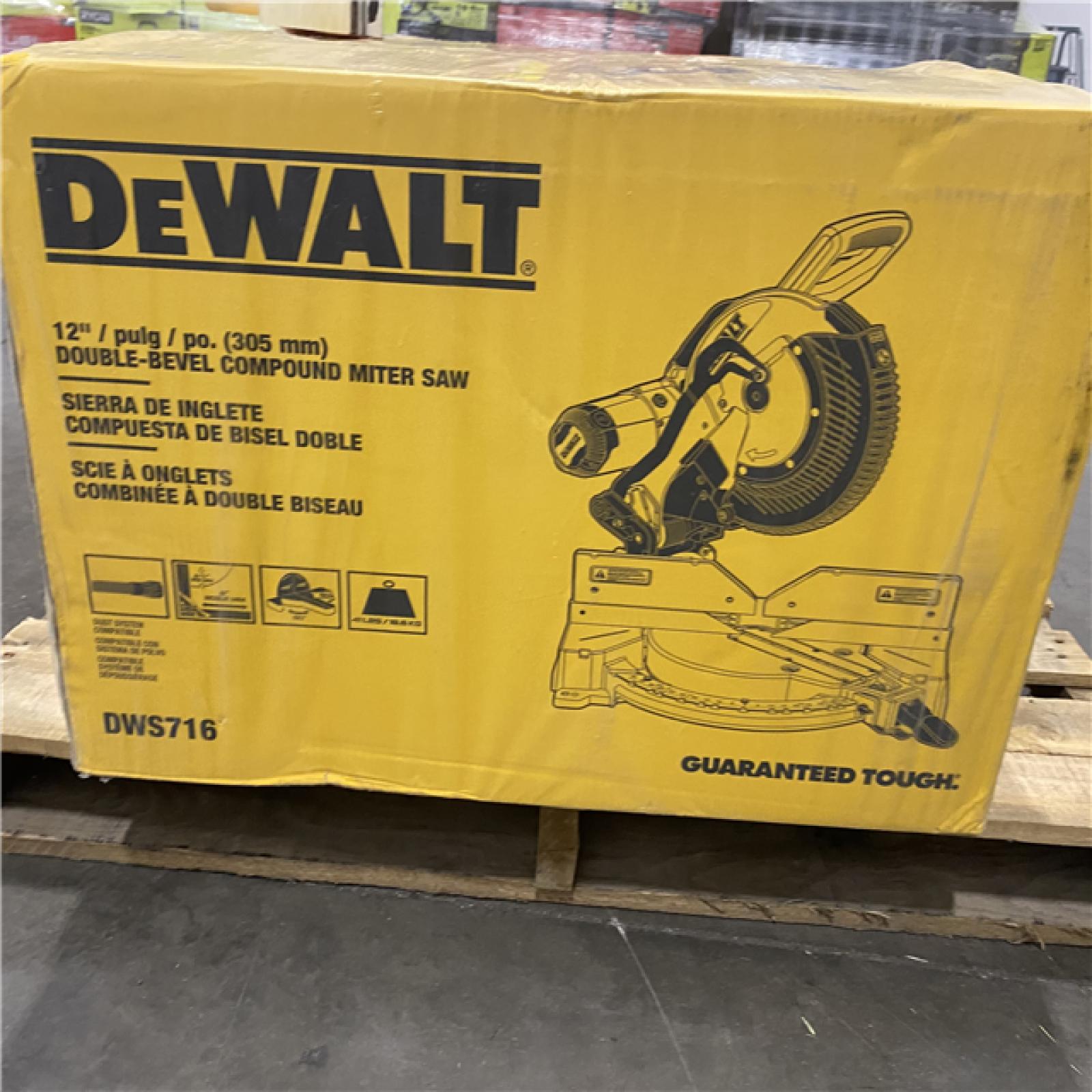 NEW -  DeWalt 15 Amp Corded 12 in. Compound Double Bevel Miter Saw