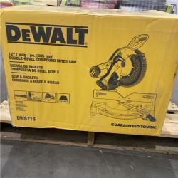NEW -  DeWalt 15 Amp Corded 12 in. Compound Double Bevel Miter Saw
