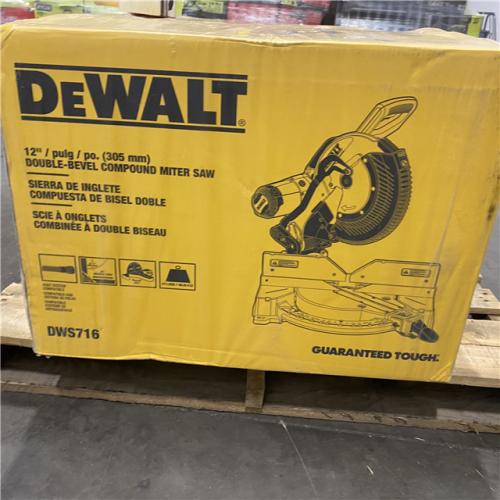 NEW -  DeWalt 15 Amp Corded 12 in. Compound Double Bevel Miter Saw