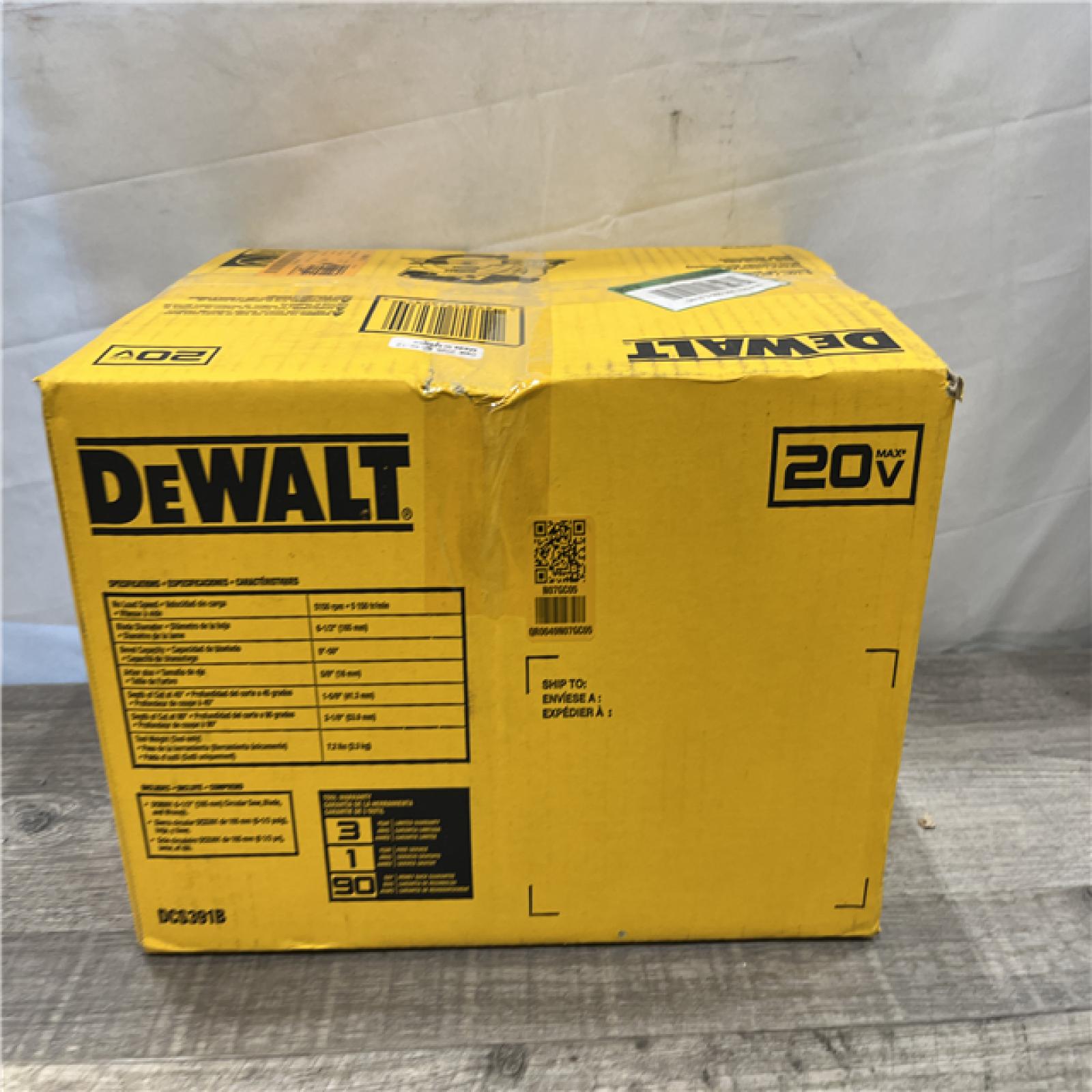 NEW - DEWALT 20-Volt MAX Lithium-Ion Cordless 6-1/2 in. Circular Saw (Tool-Only)