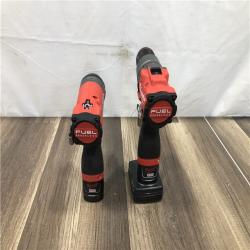 AS-IS Milwaukee FUEL 12-Volt Lithium-Ion Brushless Cordless Hammer Drill and Impact Driver Combo Kit
