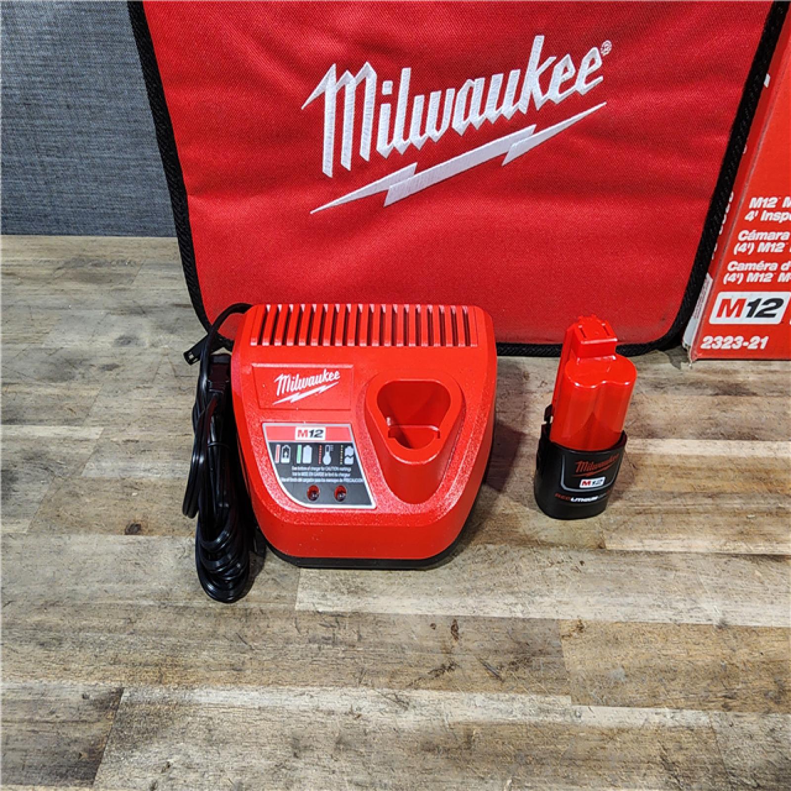 HOUSTON LOCATION - AS-IS MILWAUKEE M12 12V Lithium-Ion Cordless M-SPECTOR 360-Degree 4 Ft. Inspection Camera Kit