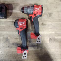 HOUSTON LOCATION - AS-IS MILWAUKEE FUEL 18V Lithium-Ion Brushless Cordless Hammer Drill and Impact Driver Combo Kit (2-Tool) with 2 Batteries