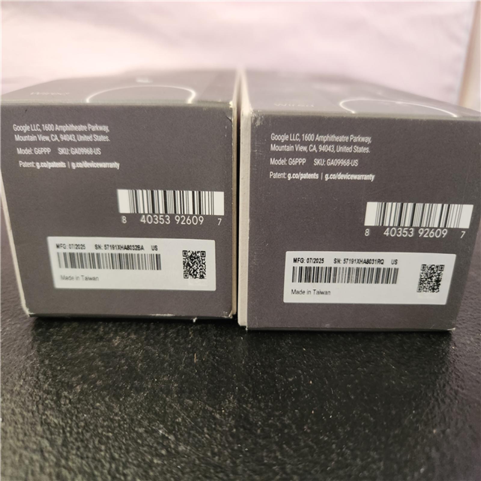 Phoenix AS-IS Google Nest Doorbell (Wired  3rd Gen) - Smart Wi-Fi Video Doorbell Camera (2-Pack)