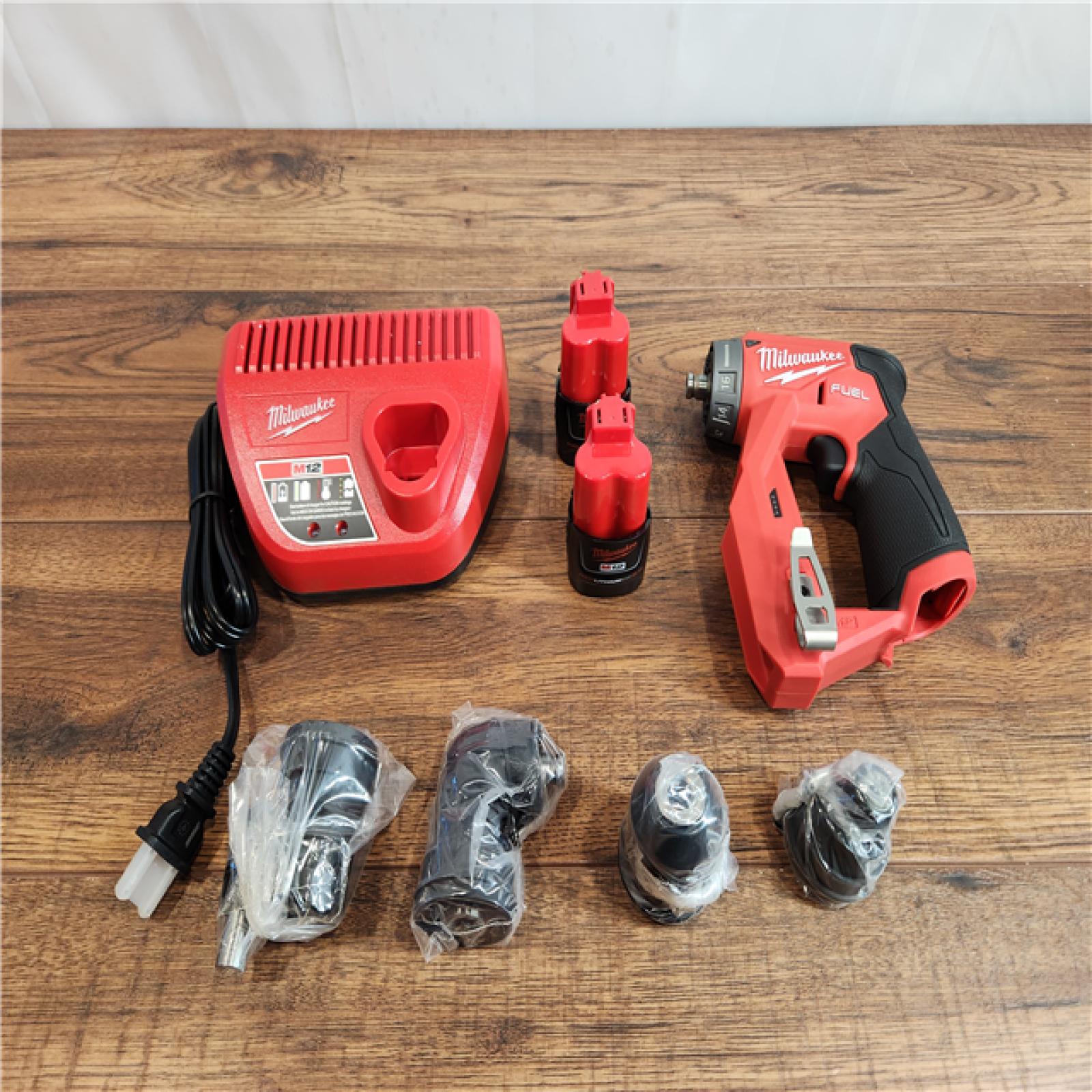 AS-IS Milwaukee M12 FUEL 12V Brushless Installation 4-in-1 Drill/Driver Kit