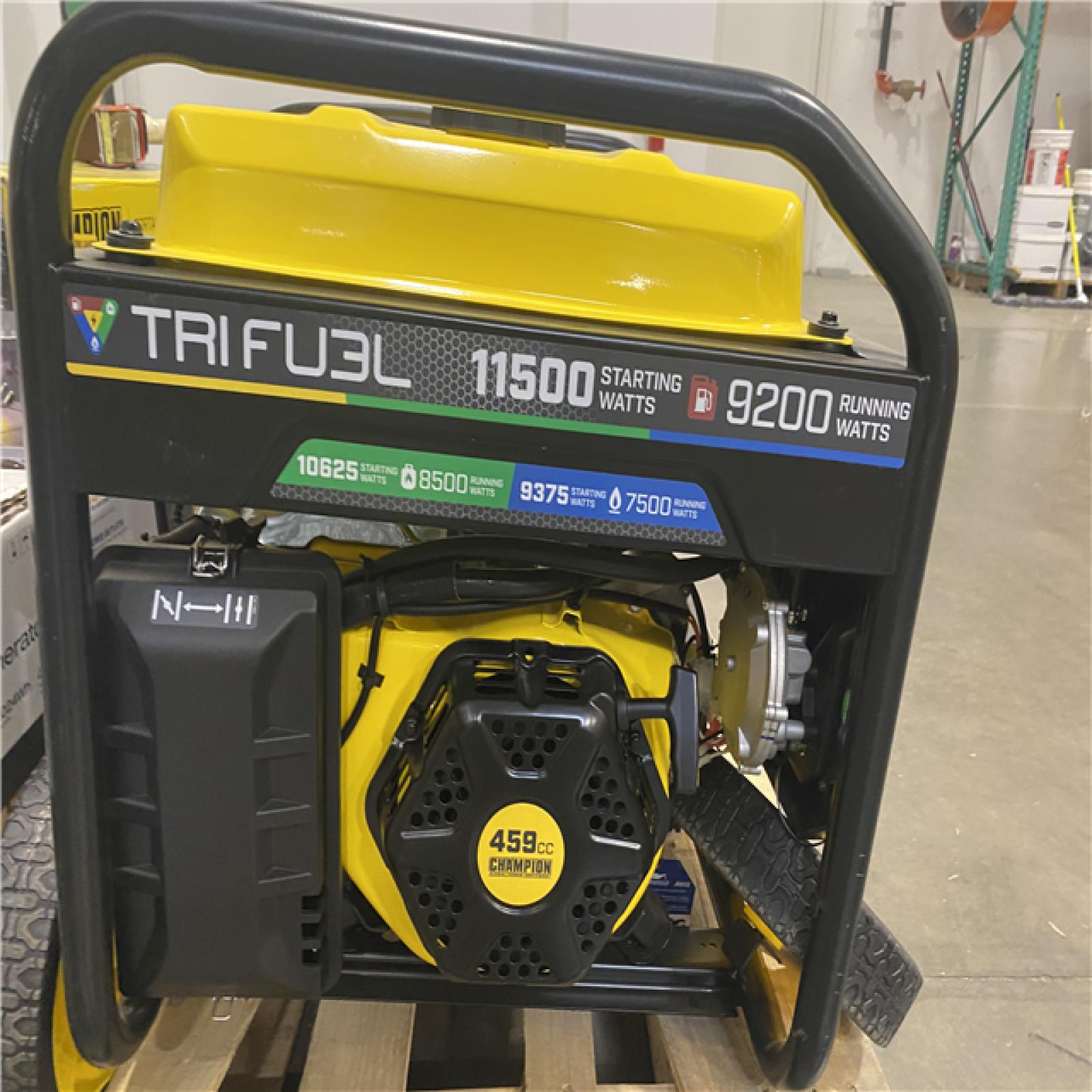 Dallas Location - As-Is Champion 201412 11500W Tri Fuel Generator