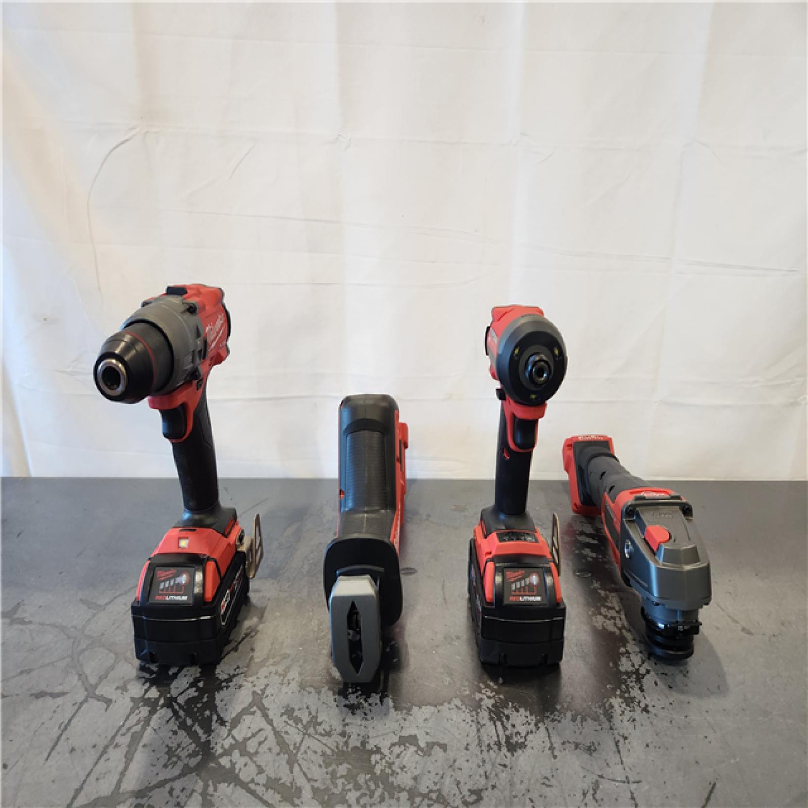 AS-IS- Milwaukee FUEL18-Volt Lithium-Ion Cordless (4-Tool) Combo Kit