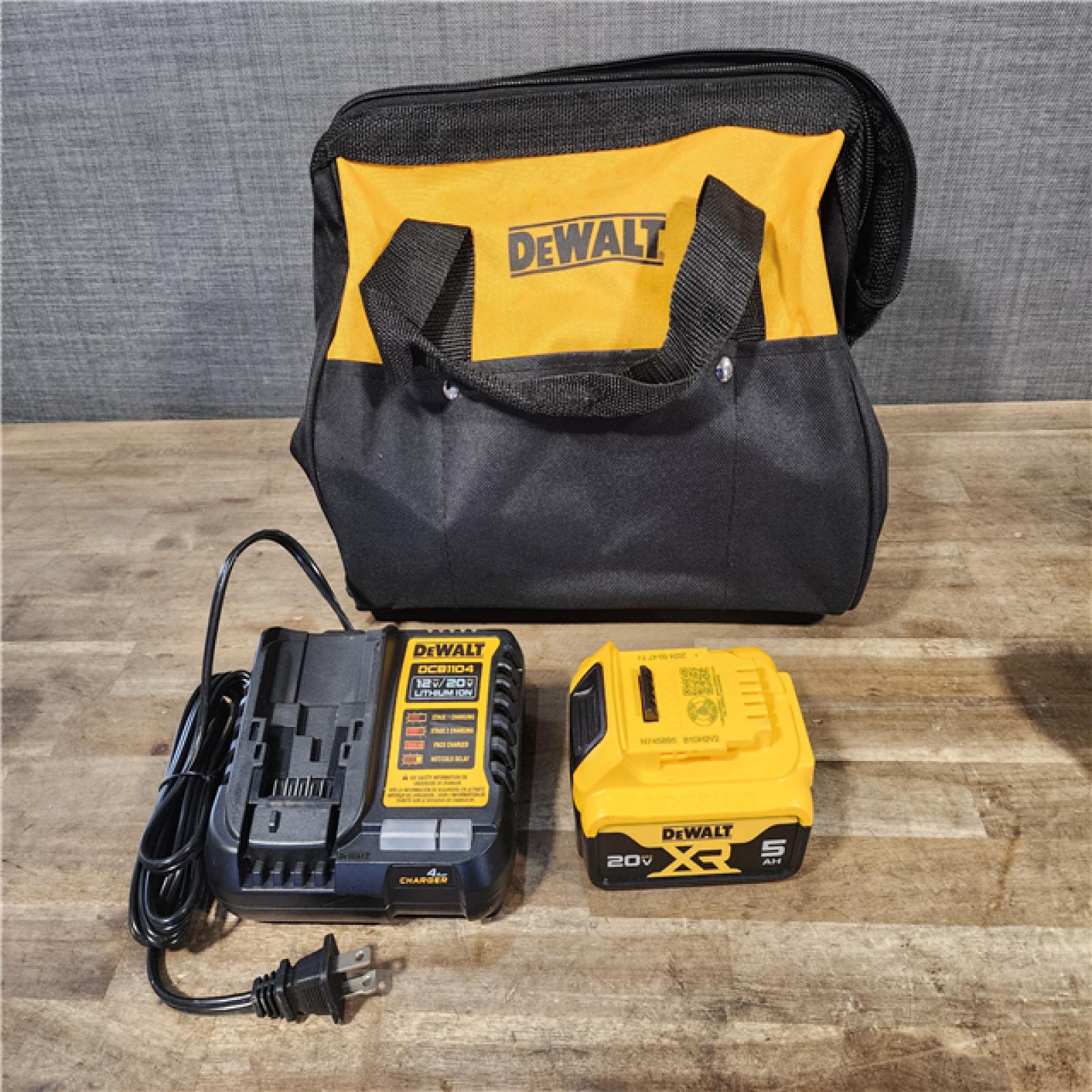 HOUSTON LOCATION - AS-IS Dewalt 20V MAX Lithium-Ion Cordless 1/2 in. Impact Wrench Kit W/ BATTERY & CHARGER