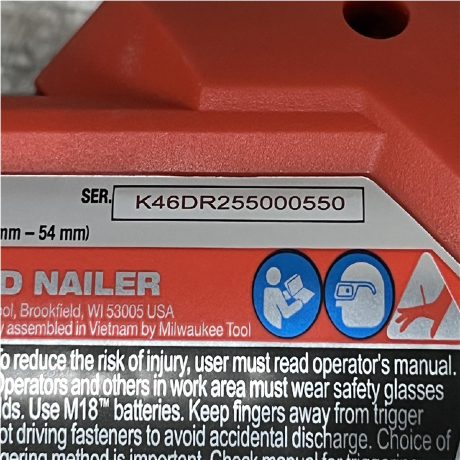 AS-IS Milwaukee FUEL 18-Volt Lithium-Ion Brushless Cordless Gen II 18-Gauge Brad Nailer (Tool-Only)
